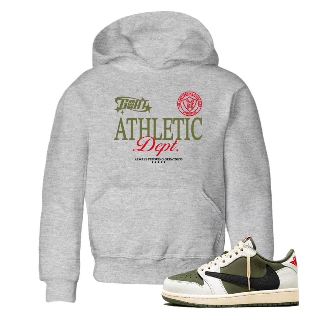 Secure Medium Travis Tees SNRT Athletic Jordan Sneaker Dept 1 Olive Festive offer Scott - Air Goat Kids