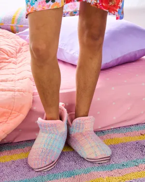 Sherpa Ankle Boot - Pastel Dreams Tartan