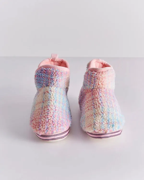 Sherpa Ankle Boot - Pastel Dreams Tartan