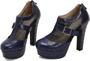SHODENSE Women Vintage Chunky Platform Loafers Shoes Open Peep Toe Lace Up Platform Sandals Booties Mesh Cutout High Block Heel Oxford Loafers Crocodile Zipper Buckle Caged Sandal Sexy Chic 4-15 M US