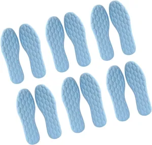 Shoes Insoles 6 Pack Soft and Breathable Women's Sports Insoles Shock Absorbing and Comfortable Foot Pads for Basketball