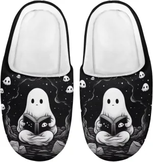 Showudesigns Slippers for Boys Fluffy House Shoes for Girls 9-14.5 Kids Slipper