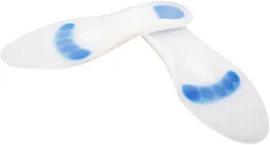 Silicone Insoles for Heel Relief Breathable Foot Pads with Shock Absorption for Plantar White Shoe Inserts for Support