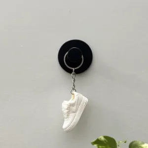 Single Sneaker Keychain - AF1 Triple White Low (No Box)