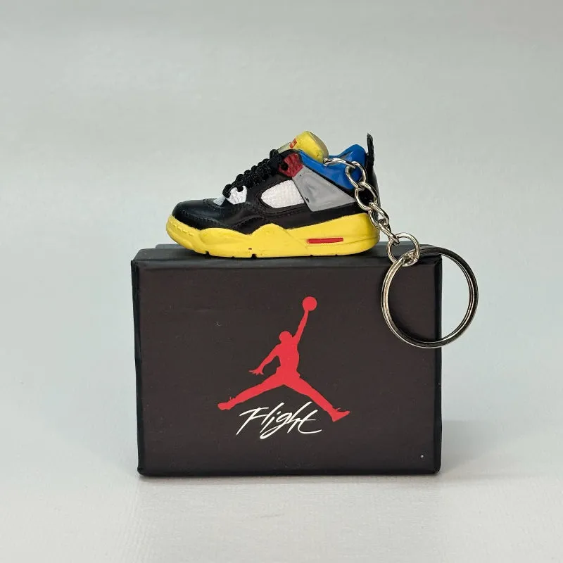 Single Sneaker Keychain - AJ4 Union LA Noir (No Box)