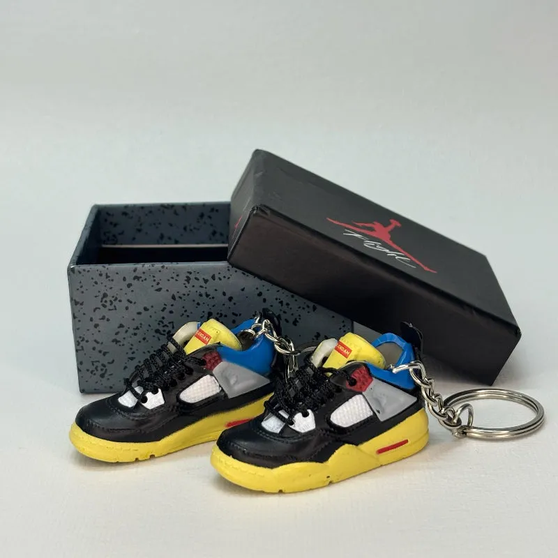 Single Sneaker Keychain - AJ4 Union LA Noir (No Box)