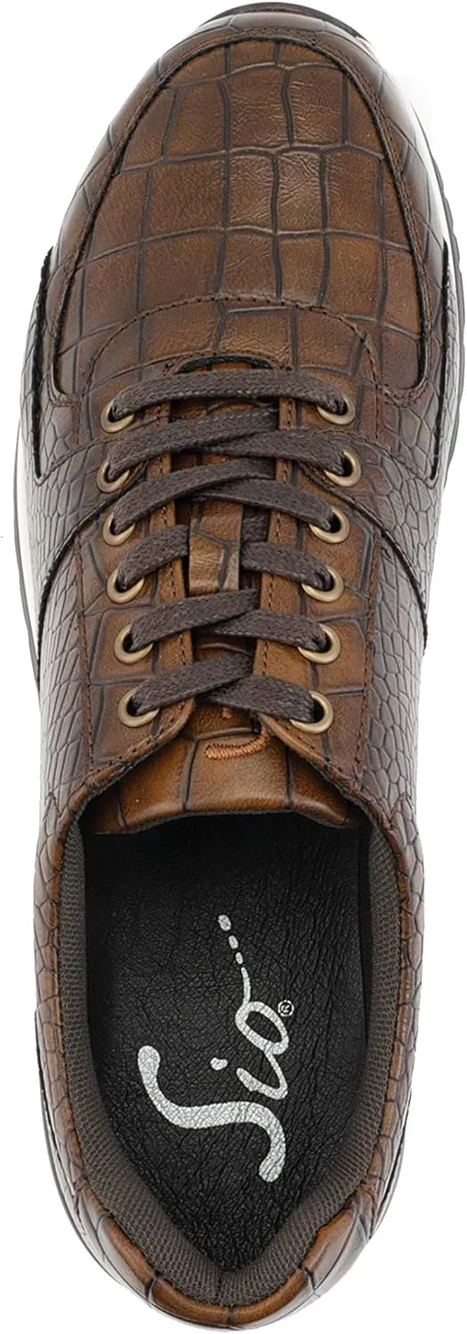 Sio Maverick and Ryder - Men's Sneakers, Low Top and High Top Sneaker Boots - Casual Crocodile Print Sneakers for Men, Stylish Fashion Sneakers for Men
