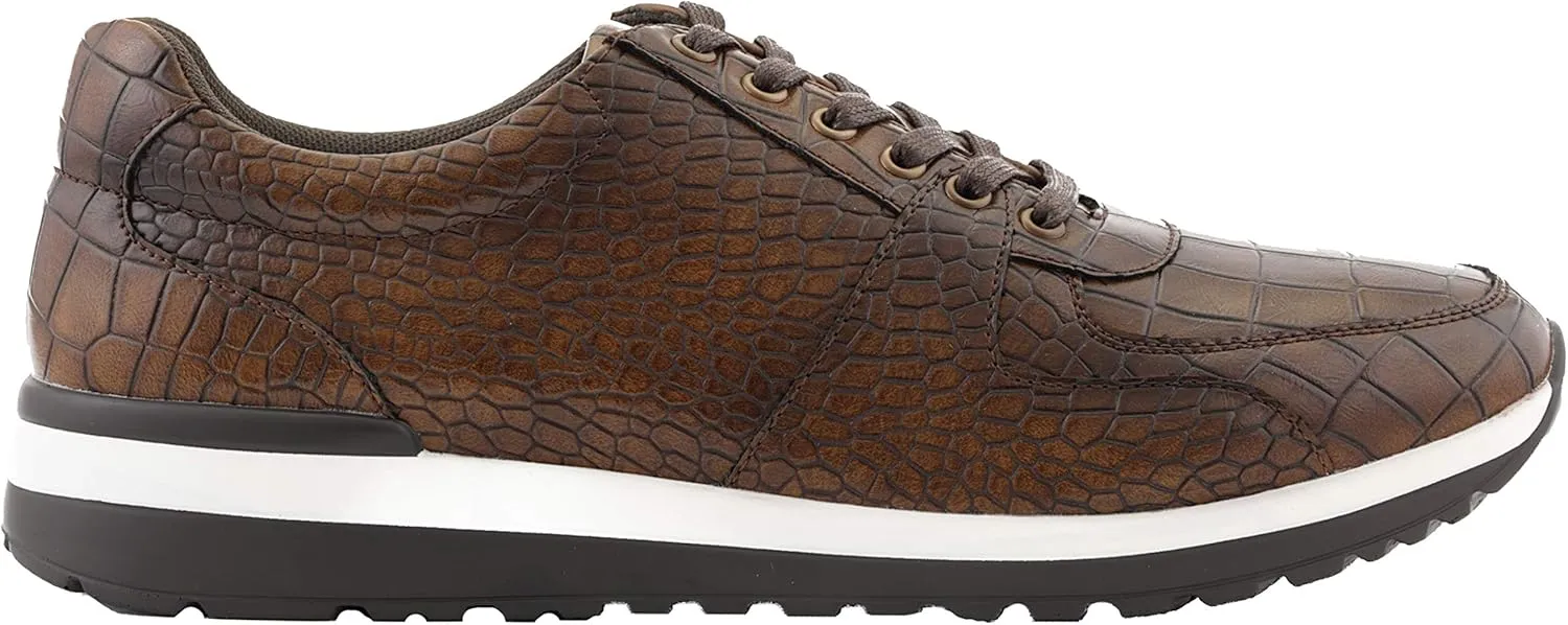 Sio Maverick and Ryder - Men's Sneakers, Low Top and High Top Sneaker Boots - Casual Crocodile Print Sneakers for Men, Stylish Fashion Sneakers for Men
