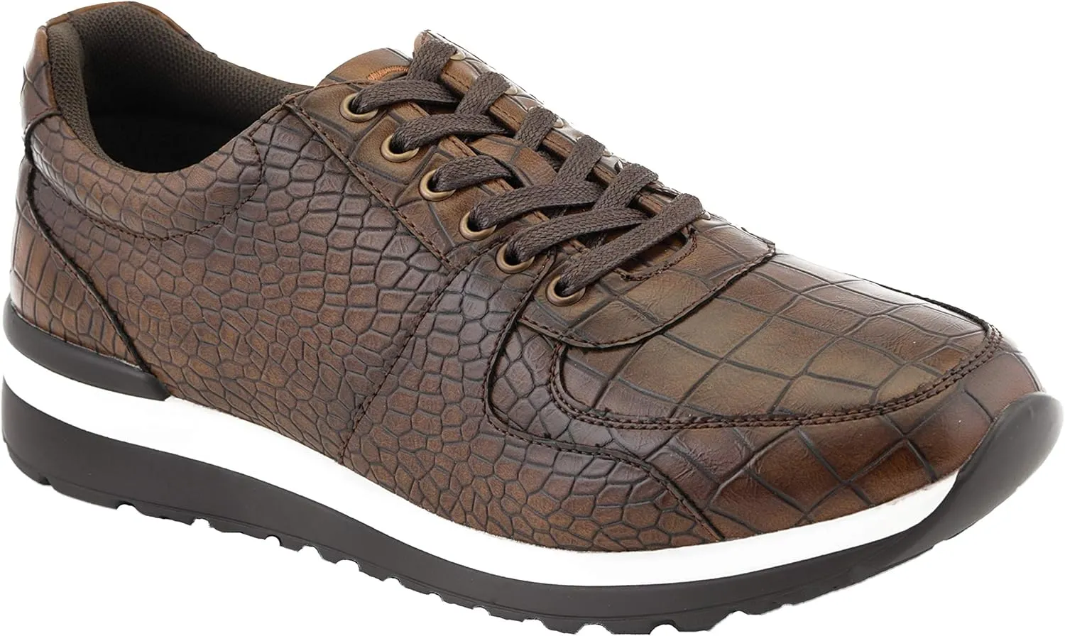 Sio Maverick and Ryder - Men's Sneakers, Low Top and High Top Sneaker Boots - Casual Crocodile Print Sneakers for Men, Stylish Fashion Sneakers for Men