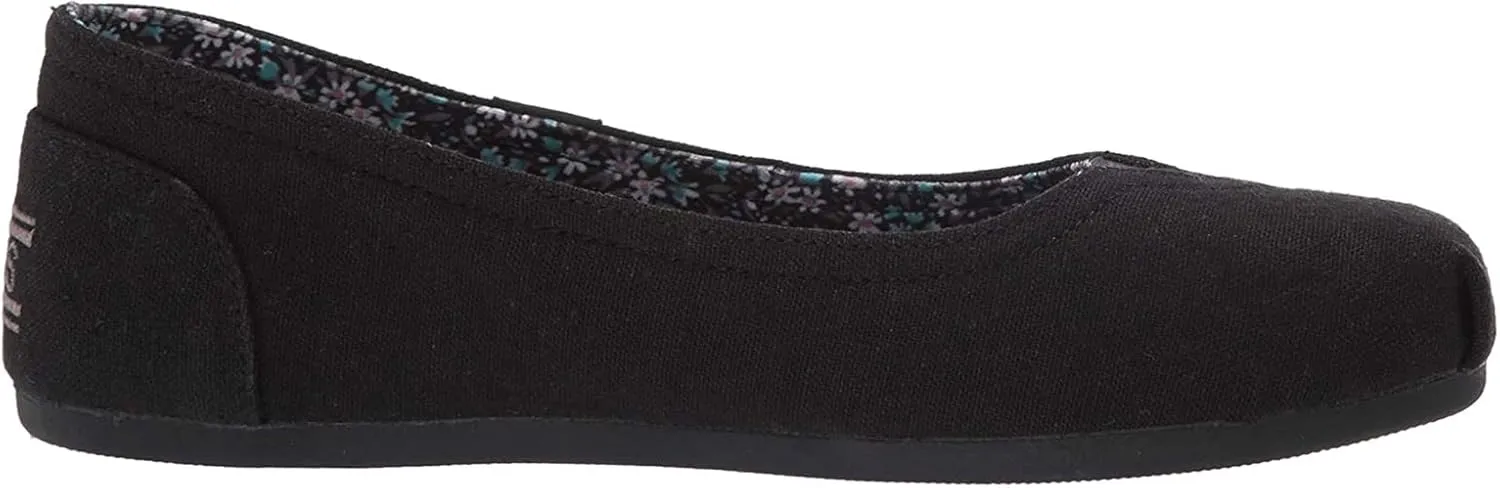 Skechers BOBS Women's Bobs Plush-Linen Back Ballet Flat