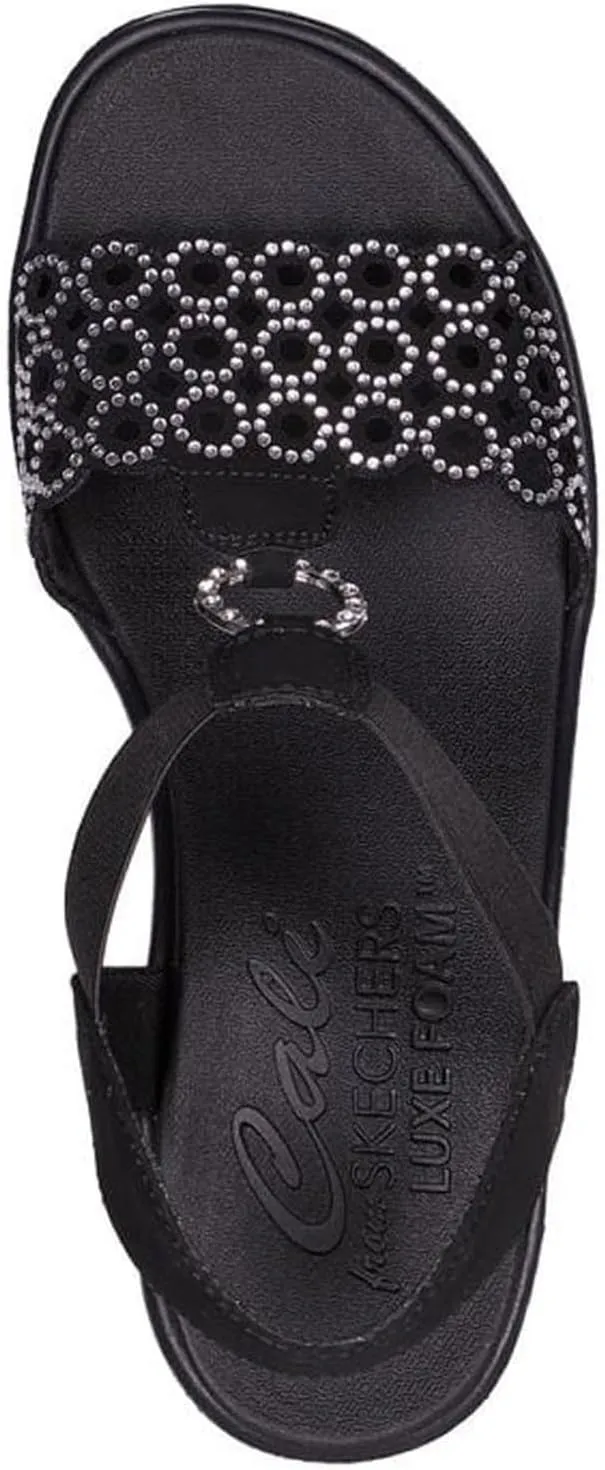 Skechers Women's Rumble on-Queen B2 Wedge Sandal
