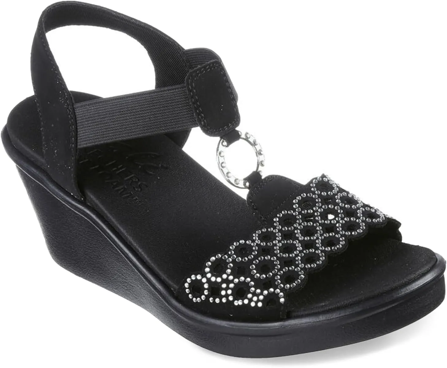 Skechers Women's Rumble on-Queen B2 Wedge Sandal