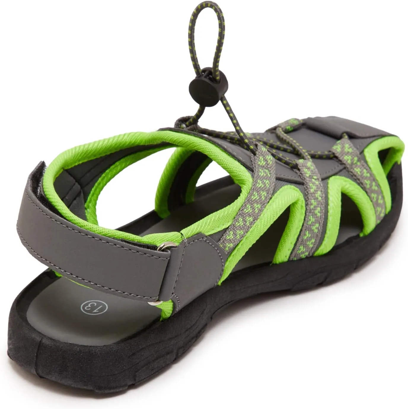 Skysole Boys Water Shoes, Rugged Closed Toe Back Strap Amphibian Sandals for Beach, Hiking & Outdoor Sports - Patterned/Solid