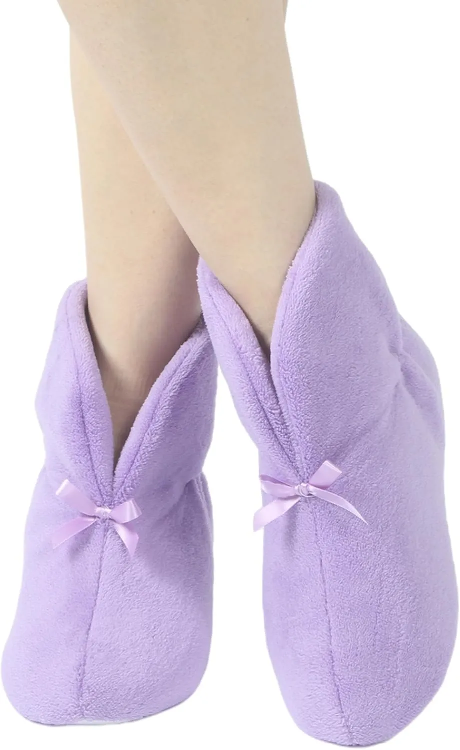 Slipper Boots for Women Non-Slip Warm Plush Lining House Shoes Coral Velvet Indoor Winter Bootie Slippers