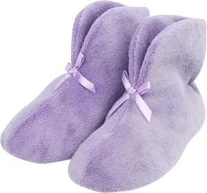 Slipper Boots for Women Non-Slip Warm Plush Lining House Shoes Coral Velvet Indoor Winter Bootie Slippers