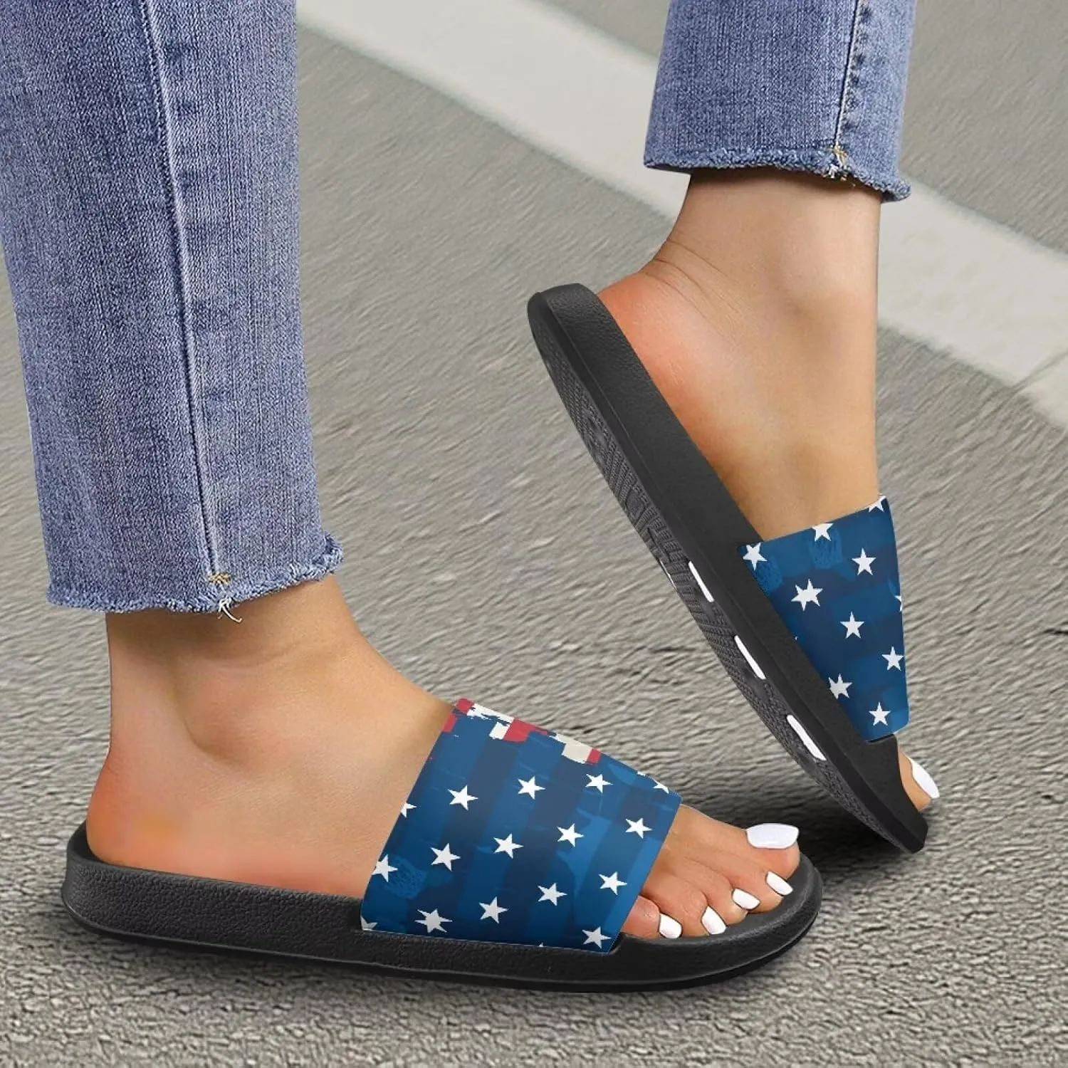 Slippers for Women Men EVA Non Slip Quick Drying Sandal Fashion Breathable House Travel for Horse Racing Festival Slides Size 5-12.5 White Sole