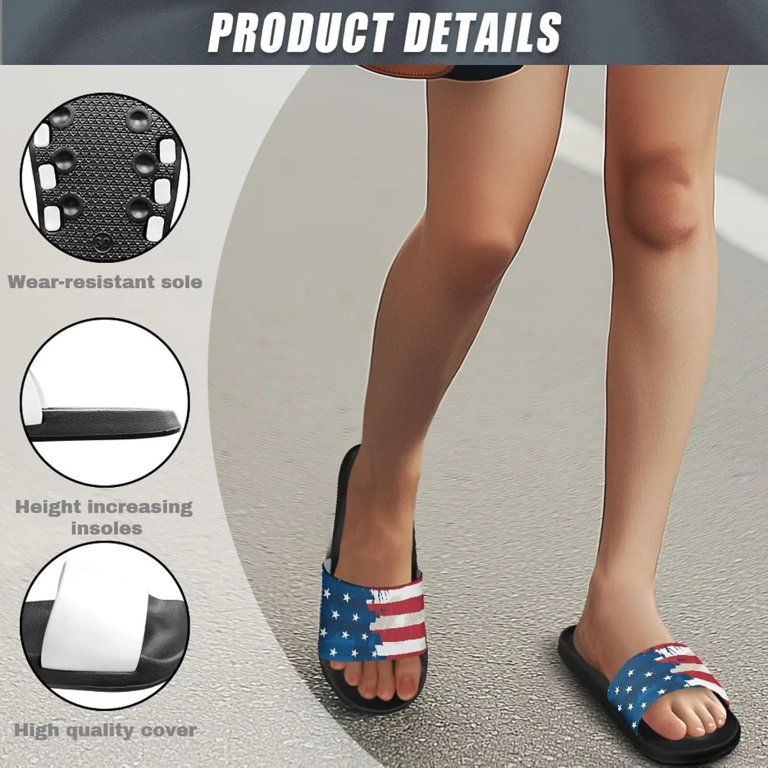 Slippers for Women Men EVA Non Slip Quick Drying Sandal Fashion Breathable House Travel for Horse Racing Festival Slides Size 5-12.5 White Sole