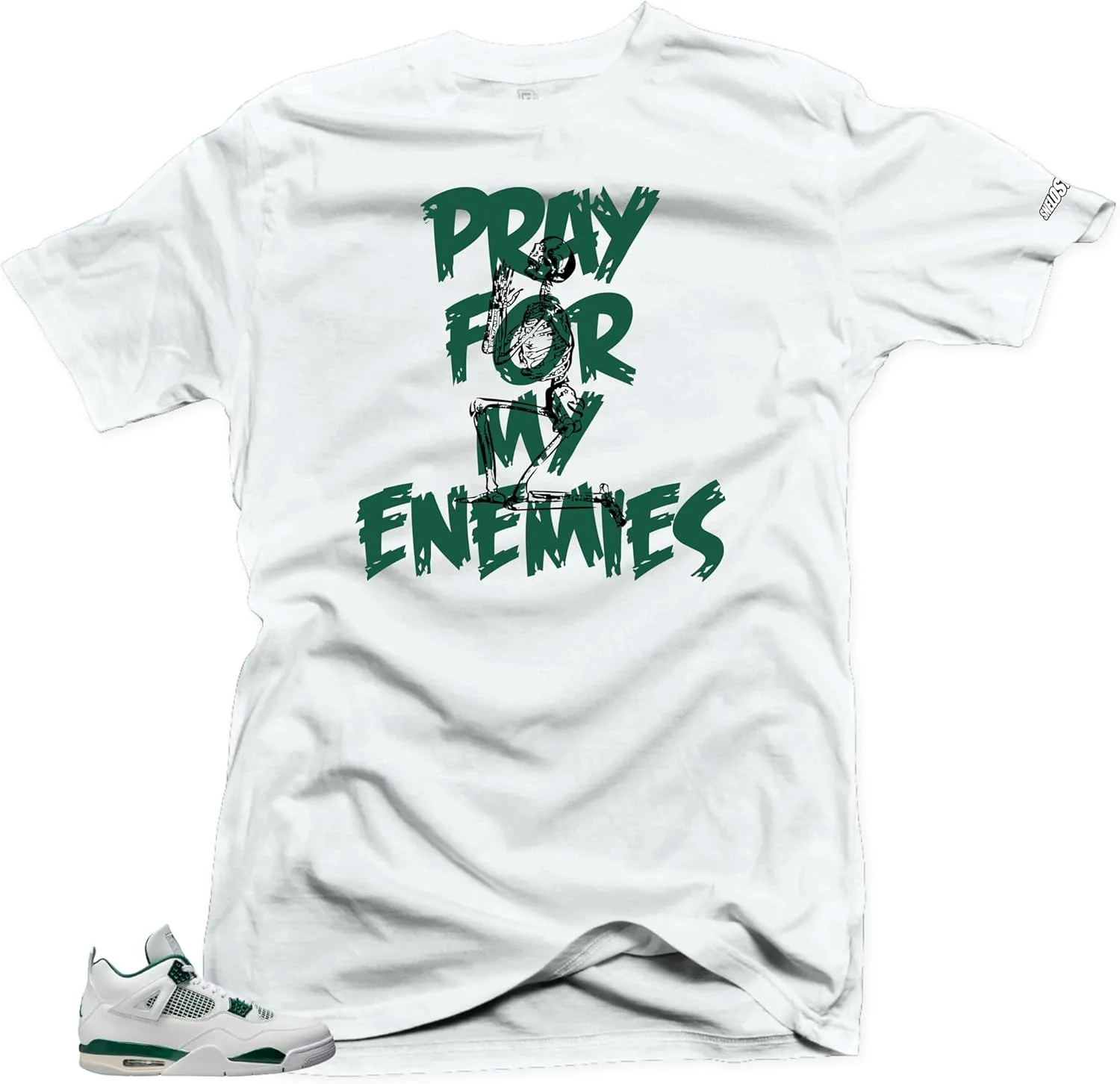 SNELOS Jordan 4 Oxidized Green Tee - Match Sneaker Jersey - Drippy Shirt