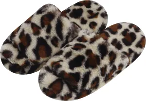 Snoozies Fuzzy Open Toe Slippers for Women - Cute, Comfy Pedi Slides for Women with Non-Skid Sole - Indoor House Spa Shoes - Ladies Pedicure Slippers