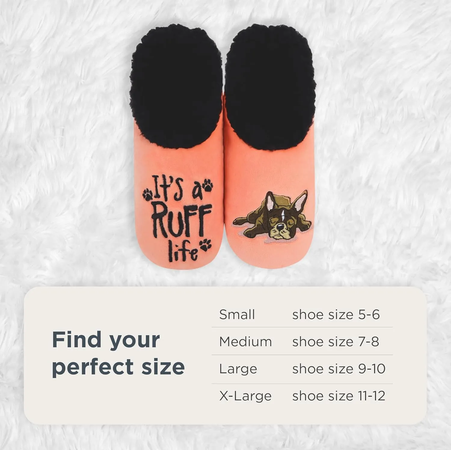 Snoozies Pairable Slipper Socks - Non-Slip Fuzzy Slippers for Women
