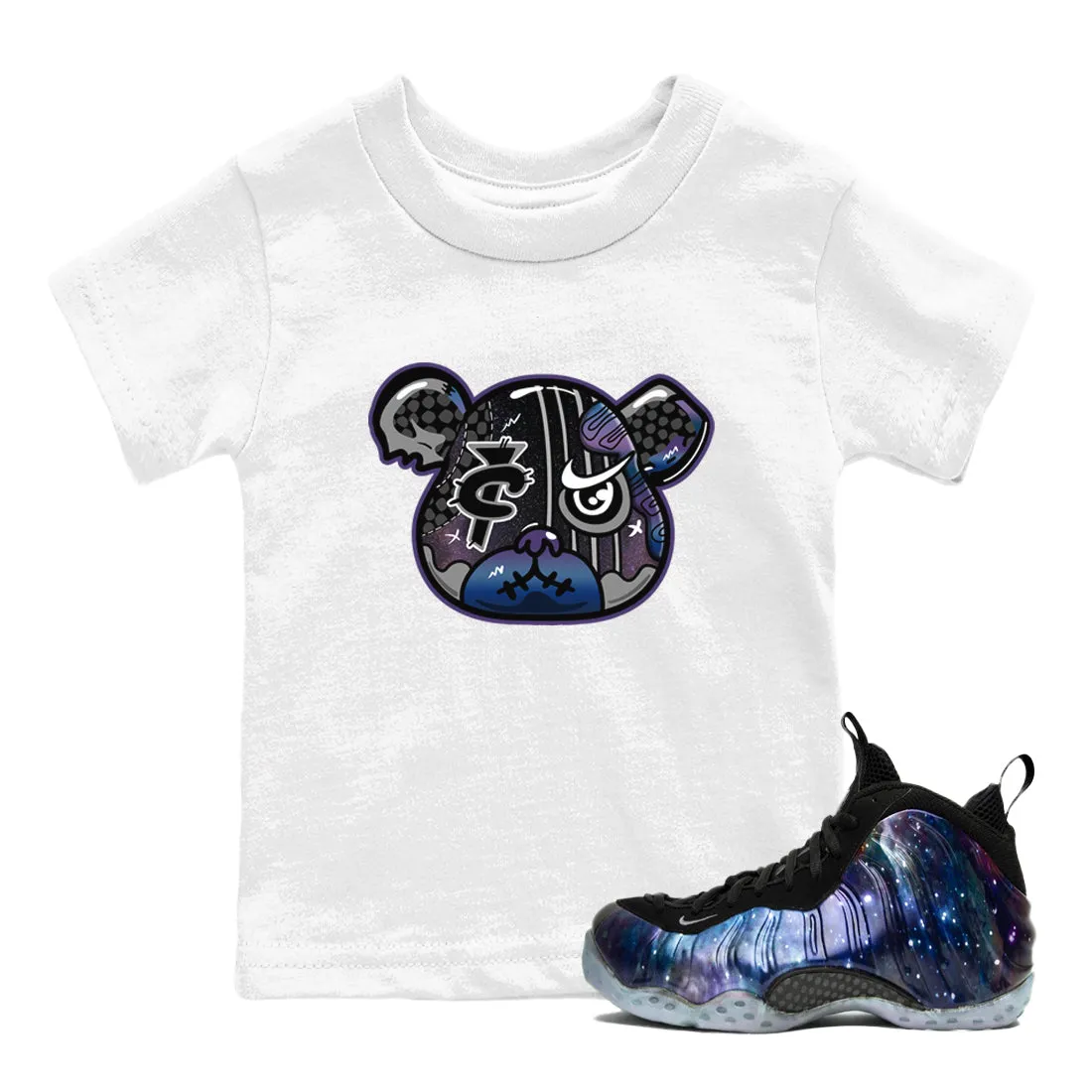 SNRT - Bear Kids Foamposite Galaxy Air Foamposite Customer-focused Tees Sneaker One Rave reviews
