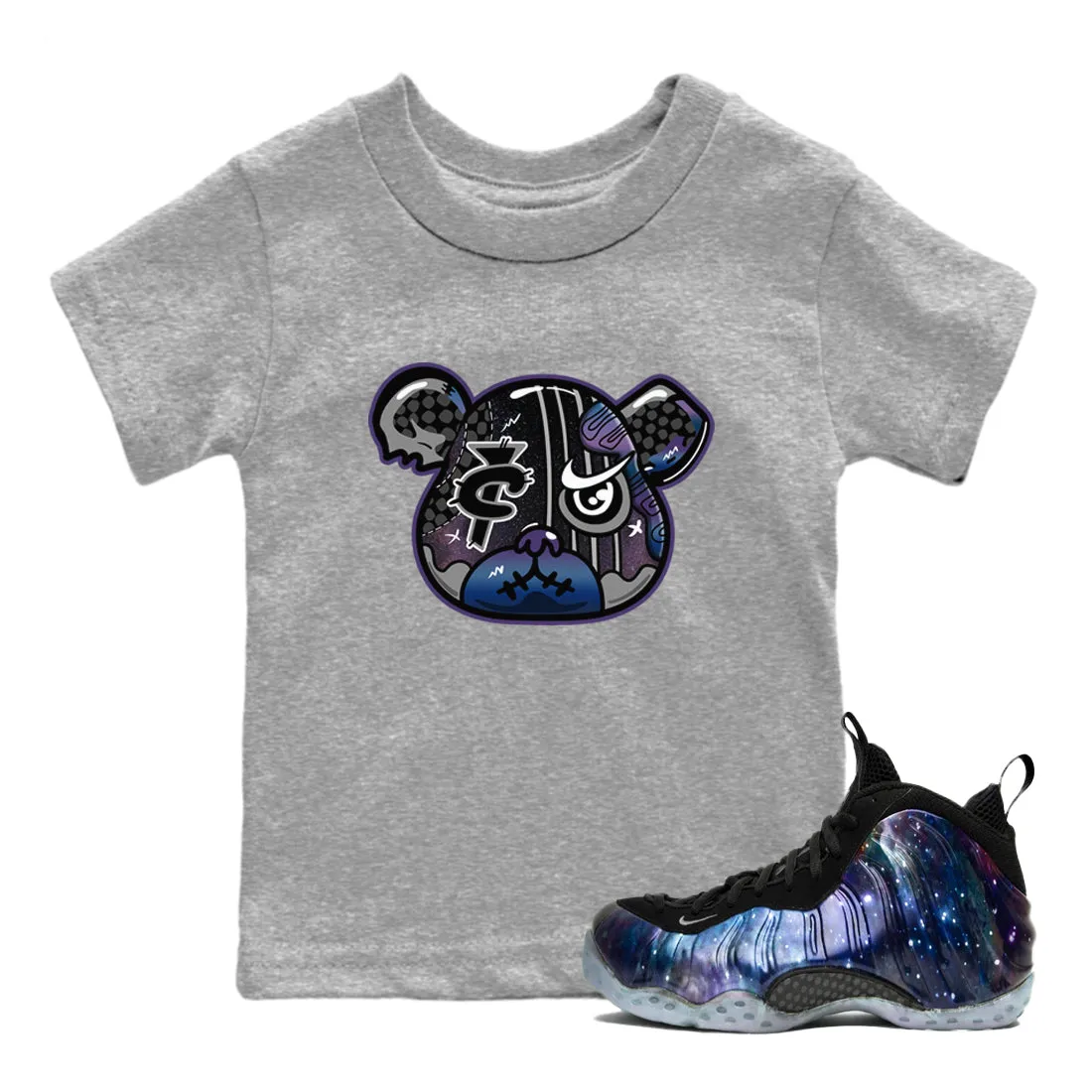 SNRT - Bear Kids Foamposite Galaxy Air Foamposite Customer-focused Tees Sneaker One Rave reviews