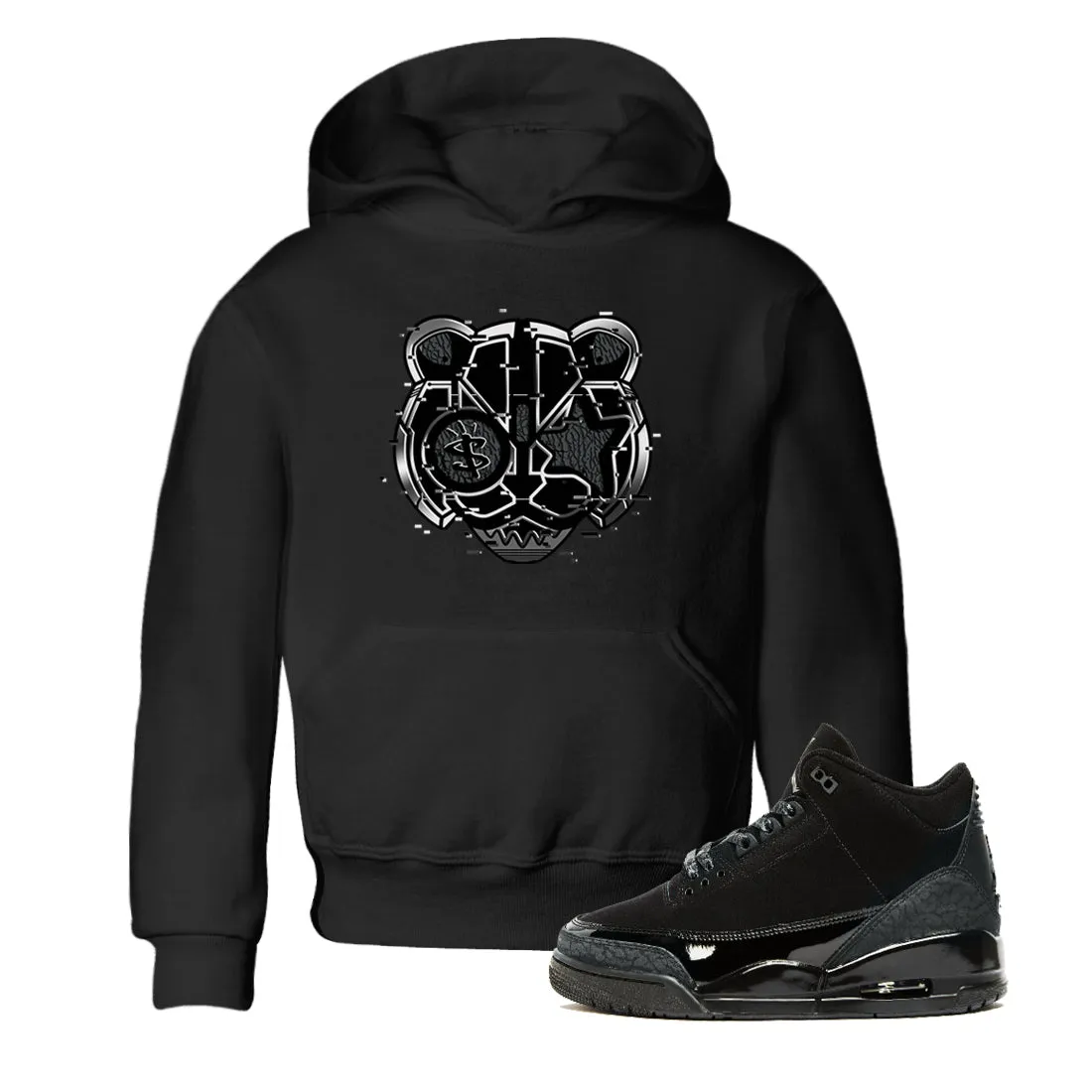 SNRT Digital Face Sneaker Air Cat Jordan - Black Cat Personalized assistance Price drop Tees Kids 3