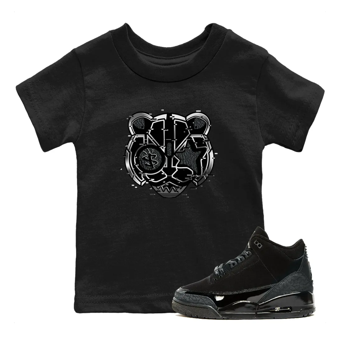 SNRT Digital Face Sneaker Air Cat Jordan - Black Cat Personalized assistance Price drop Tees Kids 3