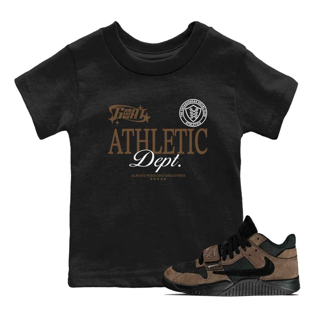 SNRT Jordan Athletic Goat Sneaker Dept - Scott Tees Dark Kids Jack Expansive catalogue Mocha Jumpman On-demand assistance Travis