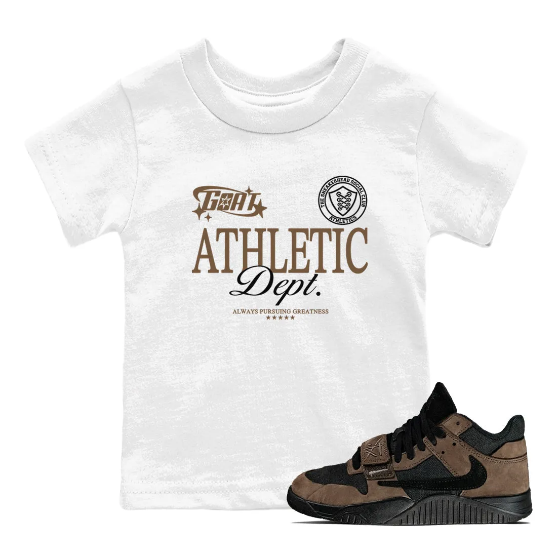 SNRT Jordan Athletic Goat Sneaker Dept - Scott Tees Dark Kids Jack Expansive catalogue Mocha Jumpman On-demand assistance Travis