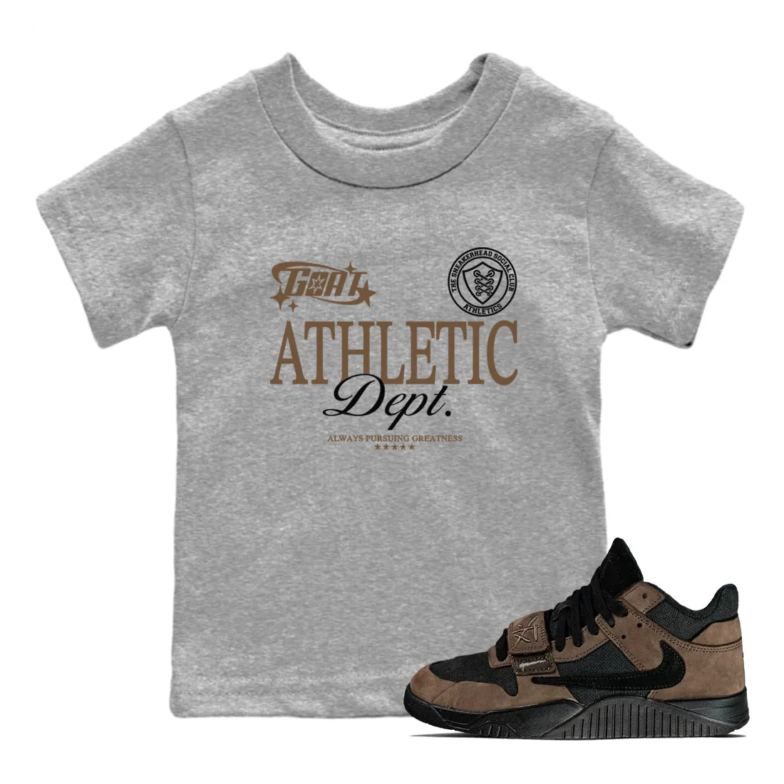 SNRT Jordan Athletic Goat Sneaker Dept - Scott Tees Dark Kids Jack Expansive catalogue Mocha Jumpman On-demand assistance Travis