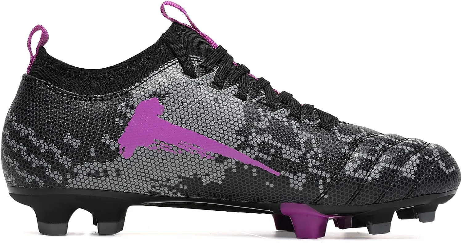 Soccer Cleats for Mens Womens Indoor Soccer Shoes Unisex Baseball Turf Shoes Youth Rugby Shoes Adult AG FG TF Football Boots Wide Training Sneaker