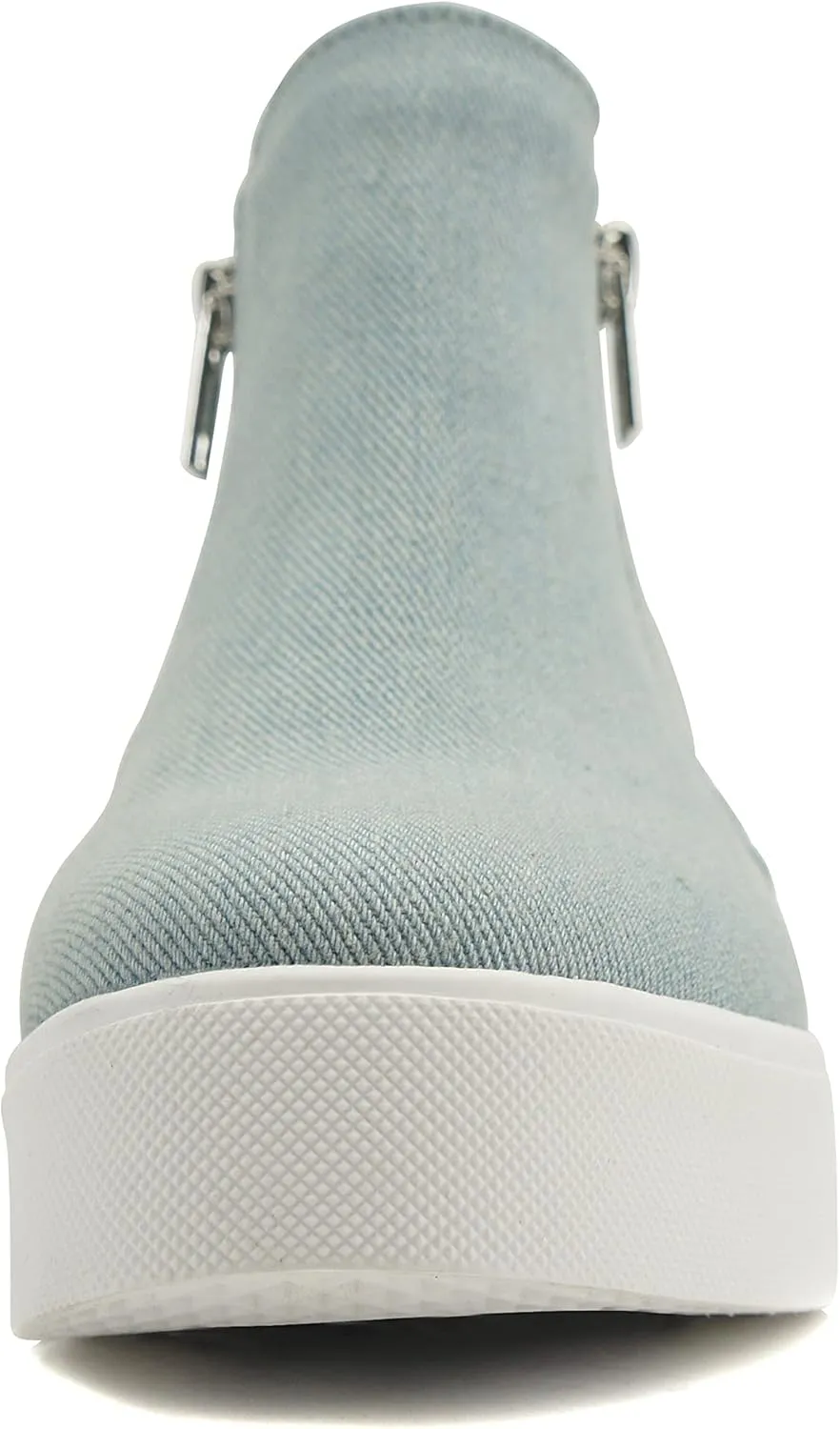 Soda Taylor Hidden Wedge Sole Booties Ankle Heels Sneaker Shoes Side Zipper