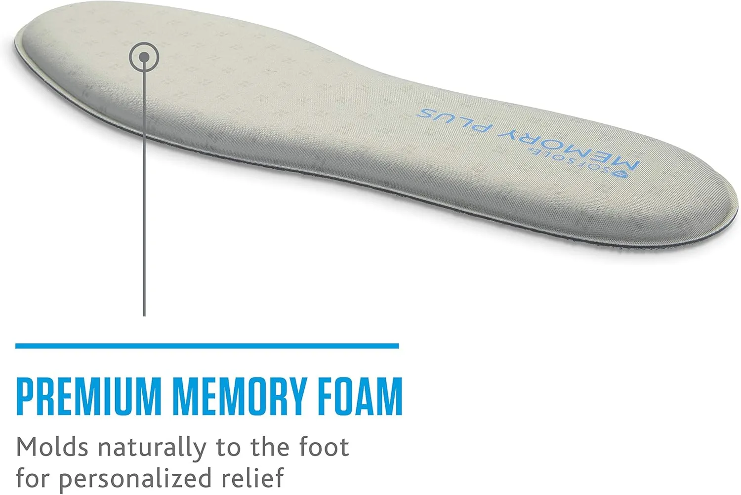 Sof Sole Men's Memory Plus Comfort Full-Length Insole