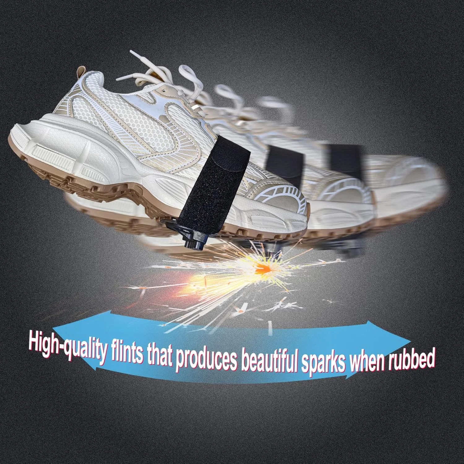 Spark-Generating Flint Pads for Motorcycles and Bicycles - Exciting Accessories for Skateboards | Foot Brake Sparks & Pressure Sliders for Thrilling Rides