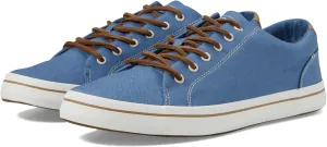 Sperry Mens Shoes Men's Striper II Lace to Toe Seasonal Sneaker, Blue Linen, 4.5