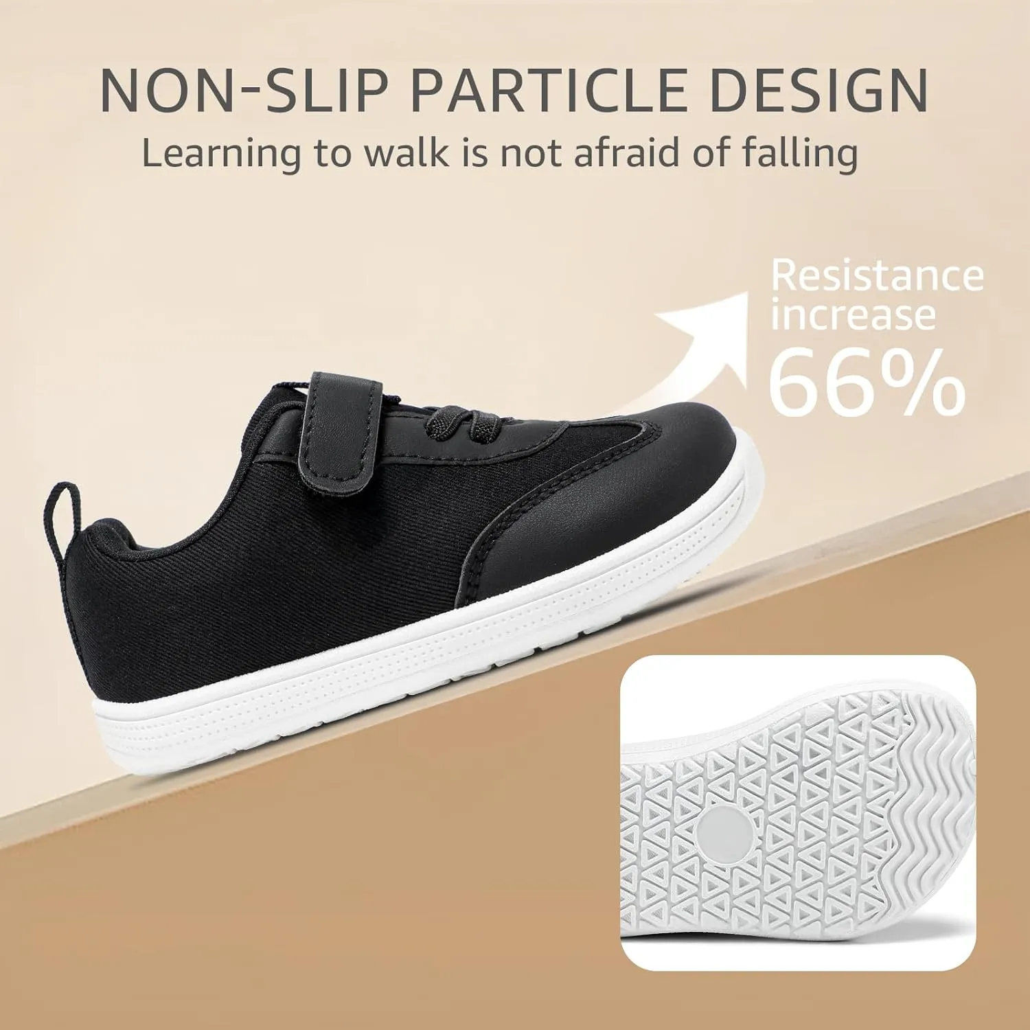 STQ Toddler Girls Boys Wide Toe Barefoot Shoes Kids Walking Tennis Comfort Sneakers Lightweight Breathable Gym Shoe