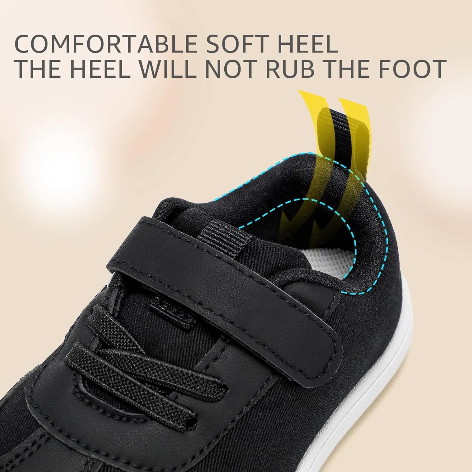 STQ Toddler Girls Boys Wide Toe Barefoot Shoes Kids Walking Tennis Comfort Sneakers Lightweight Breathable Gym Shoe