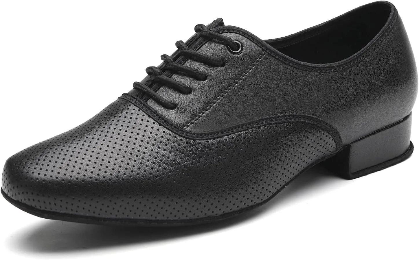 SWDZM Mens Latin Ballroom Dance Shoes Breathable Lace-up Salsa Tango Waltz Character Practice Dancing Shoes Men