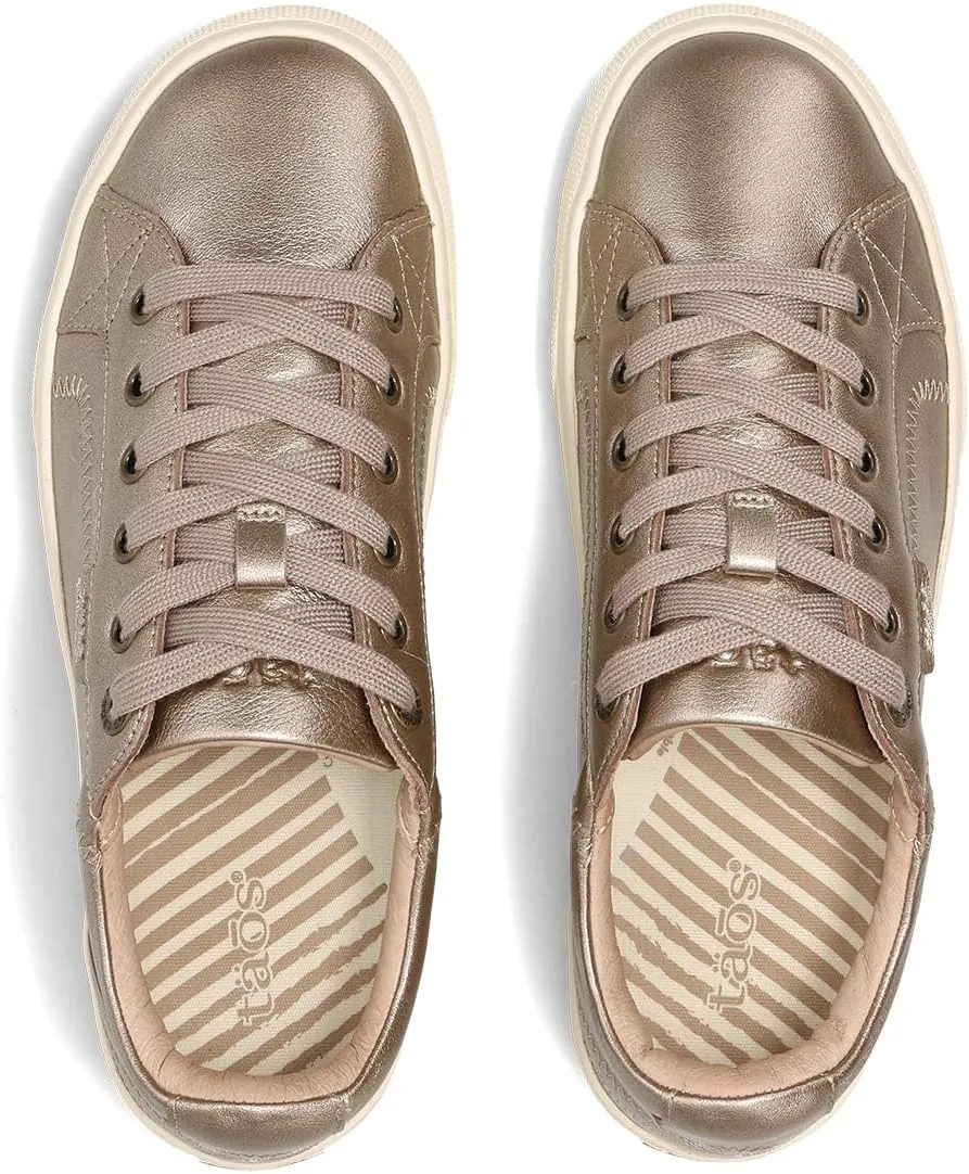Taos Plim Soul Lux Women's Sneaker - Soft Premium Leather Lace Up Sneakers with All Day Walking Comfort and Support