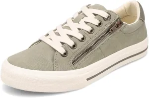 Taos Z Soul Women's Sneaker - Stylish Platform Sneaker with Removable Footbed, Arch Support, Premium Cushioning, Lace-Up Adjustability, and Easy Access Zipper