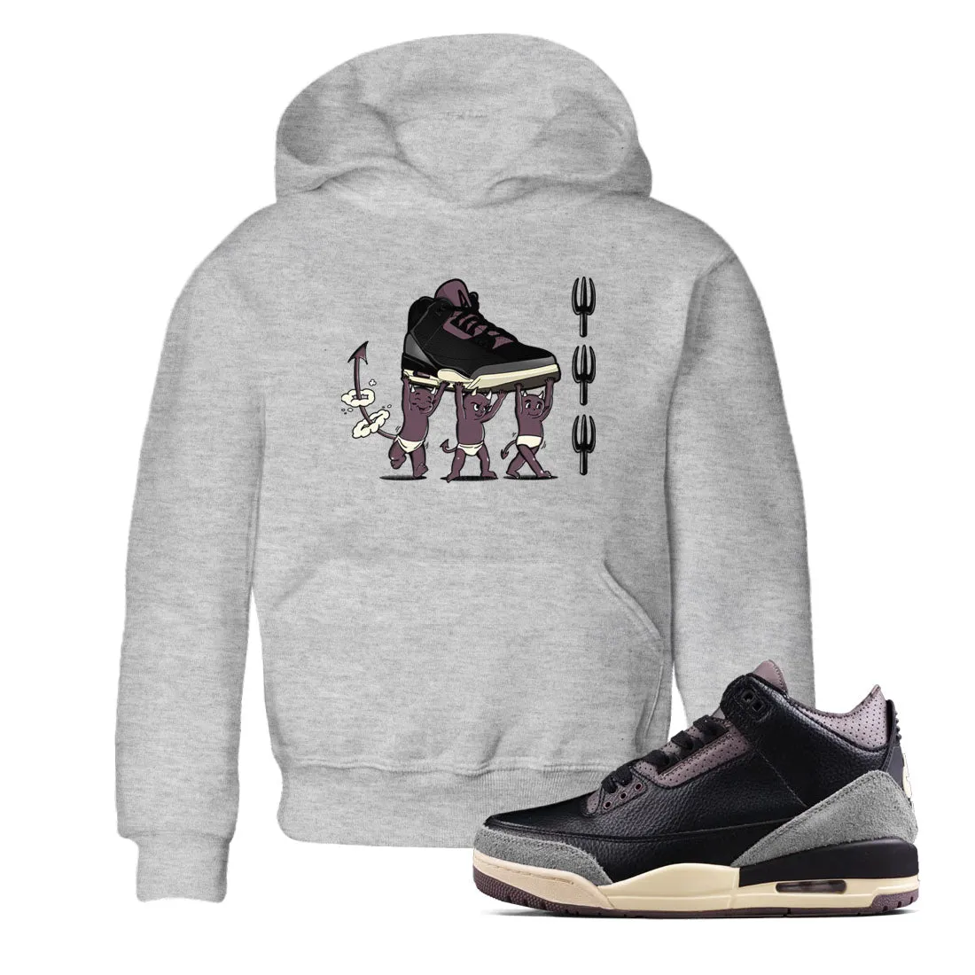 Tees A Ma Trusted reviews Easy-to-use Air Sneaker x SNRT - Jordan Maniere Kids Devil Babies Black 3