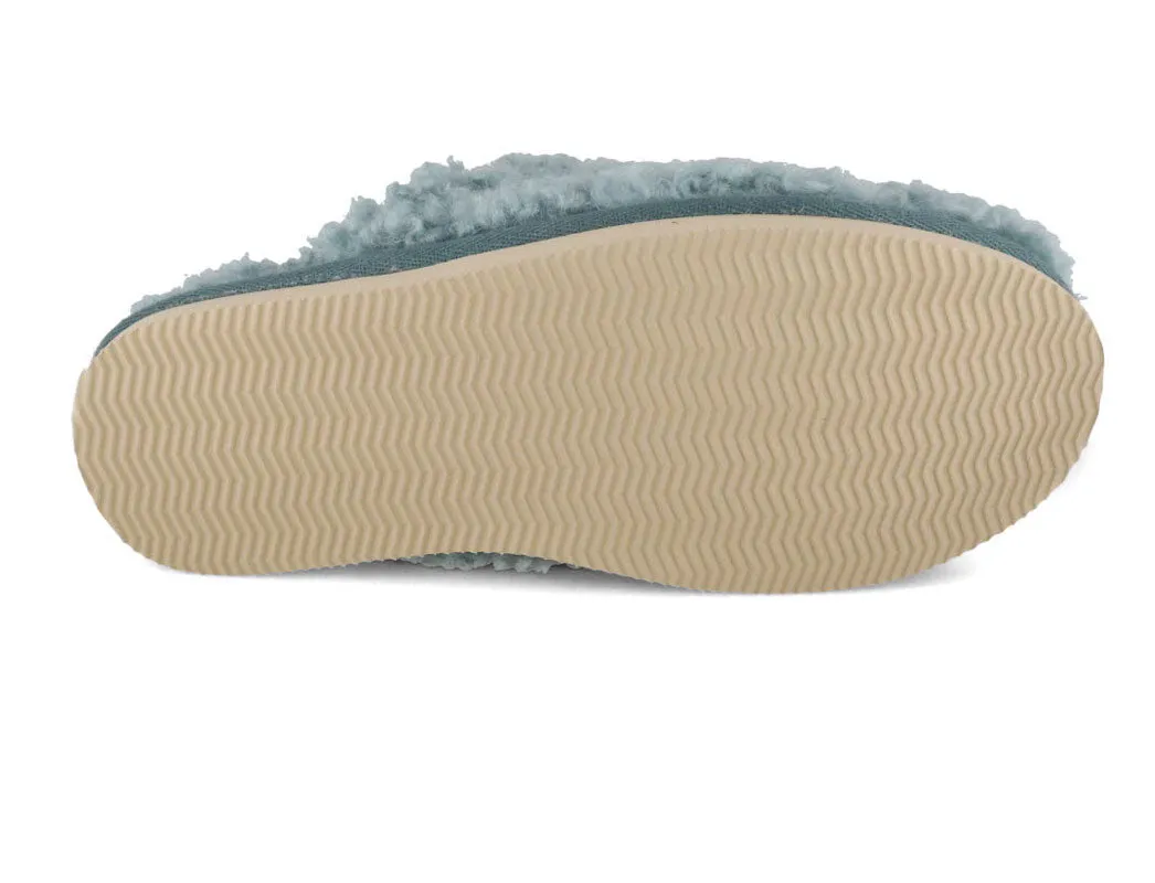 Thies Slipper | Fluffy Shearling, Ice