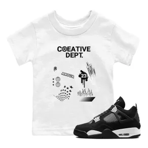 Thunder Unique selection Tees Air SNRT Best-sellers 4 Sneaker Creative - Jordan Kids Dept White