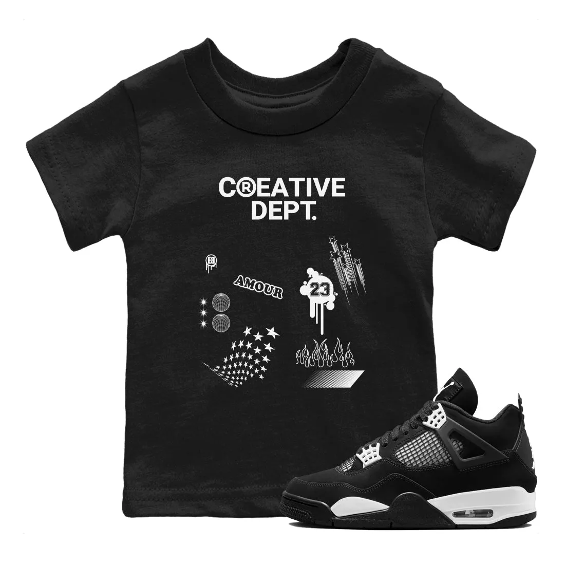 Thunder Unique selection Tees Air SNRT Best-sellers 4 Sneaker Creative - Jordan Kids Dept White