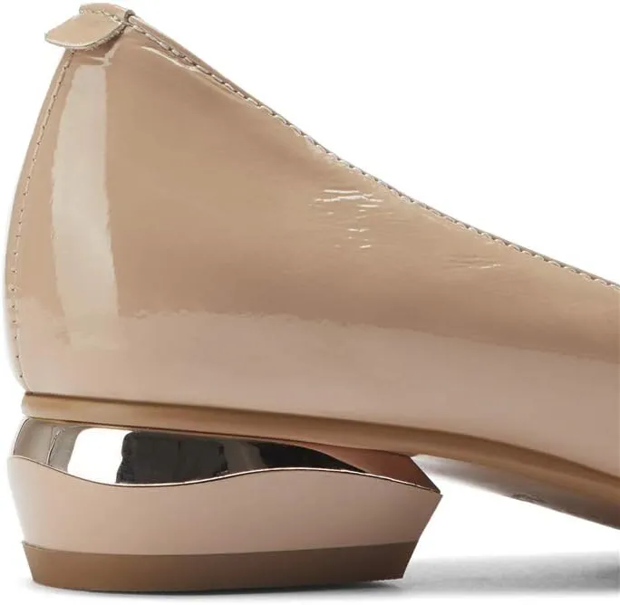 TinaCus Glossy Patent Leather Women's Handmade Cute Decor Pointed Toe Low Chunky Heel Slip On Comfortable Loafer Pump Shoes