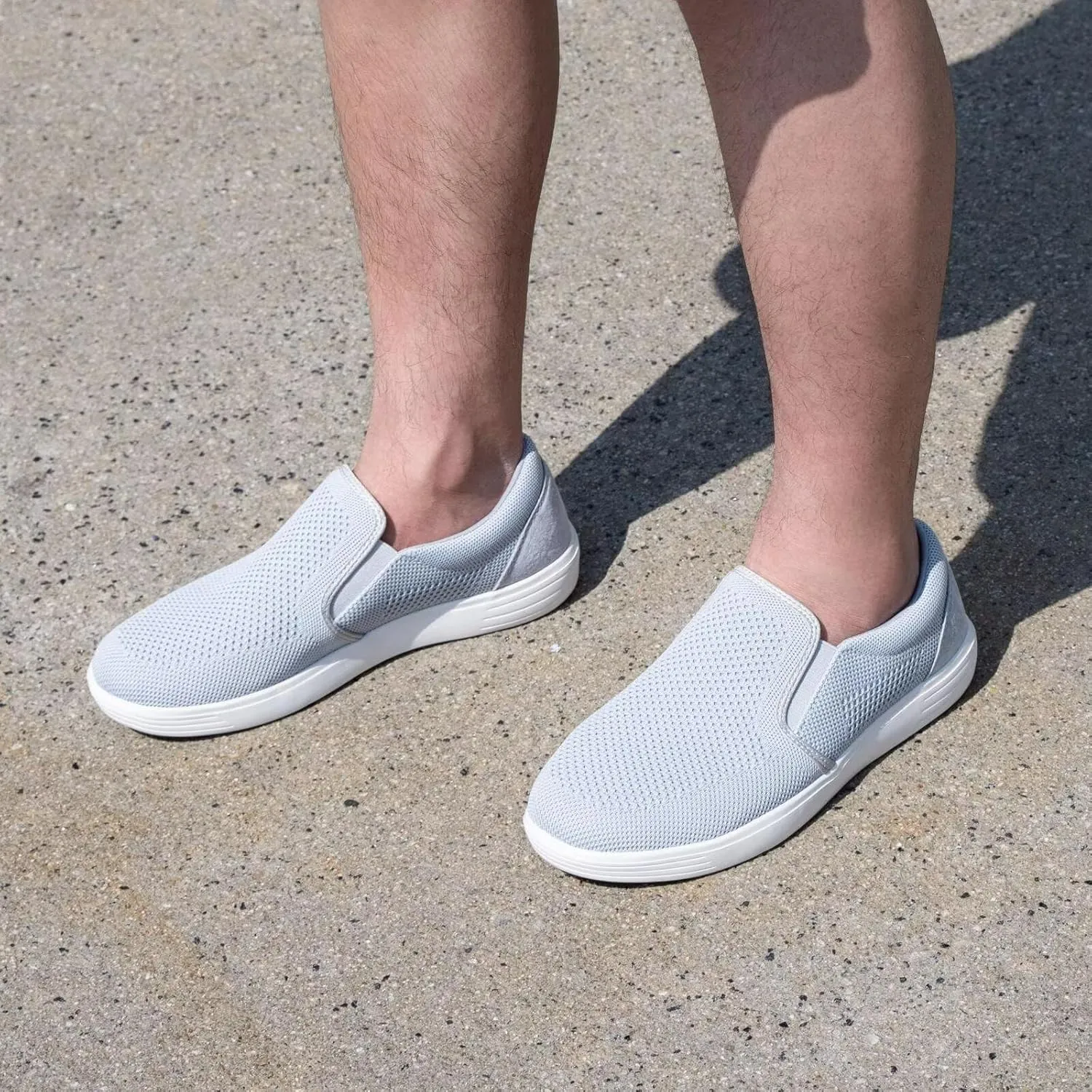 TIOSEBON Men's Mesh Slip on Walking Shoes-Comfortable Drving Loafer Fashion Sneaker