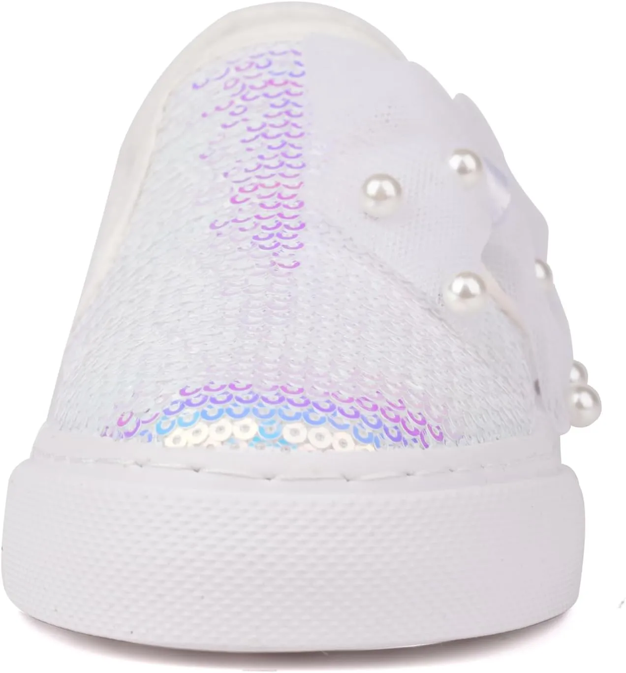 Toandon Toddler Kids Girls Sparkle Slip On Walking Shoes Age 2-10