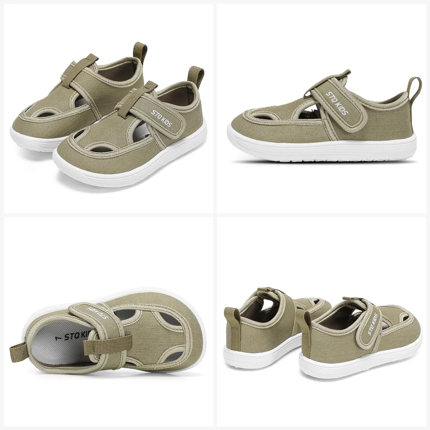Toddler Wide Toe Box Water Shoes: Boys Girls Zero Drop Beach Sandals Summer Kids Barefoot Swim Pool Shoe