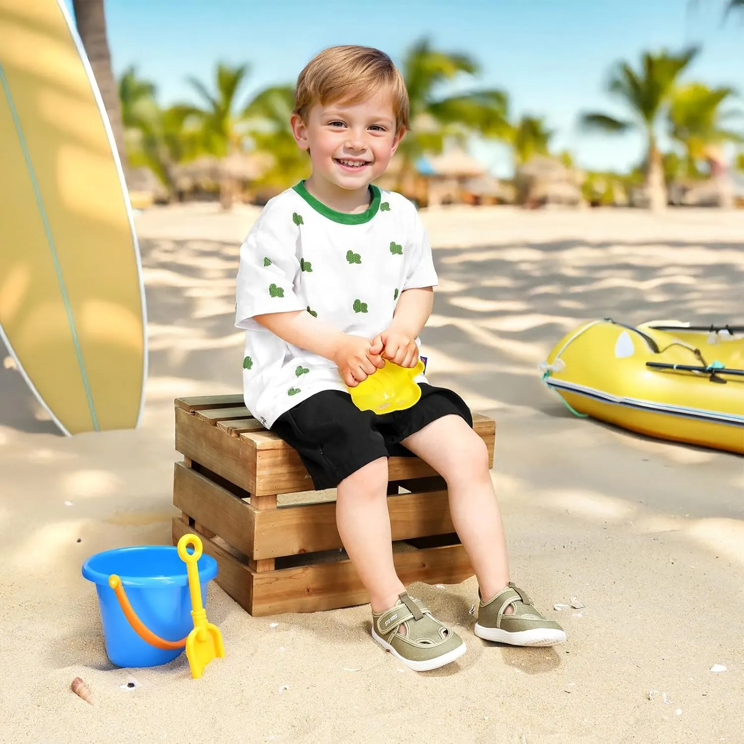 Toddler Wide Toe Box Water Shoes: Boys Girls Zero Drop Beach Sandals Summer Kids Barefoot Swim Pool Shoe